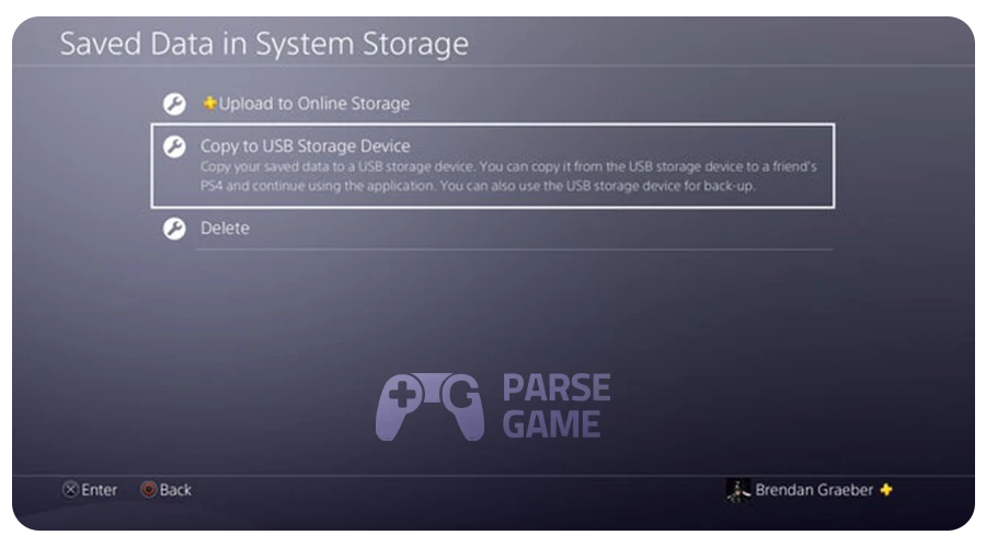 انتقال داده از PS4 به PS5 از طریق usb