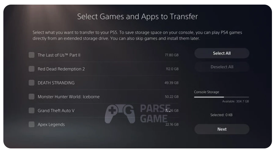 اتصال به اینترنت و انتقال داده ها از PS4 به PS5